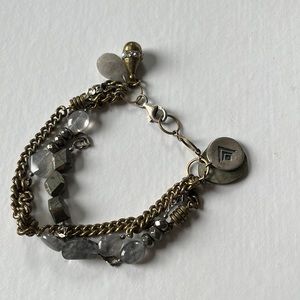 Silpada Garden Party bracelet B3215 brass, sterling, labradorite, crystal